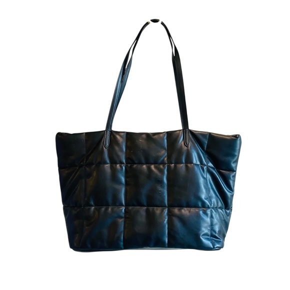 Victoria's Secret Black Quilted Tote Bag - Picture 3 of 7